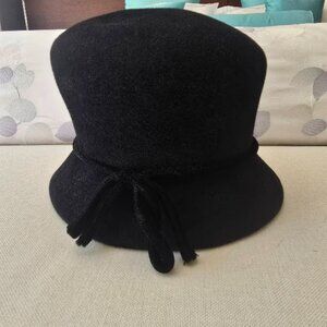 Black Velour Hat